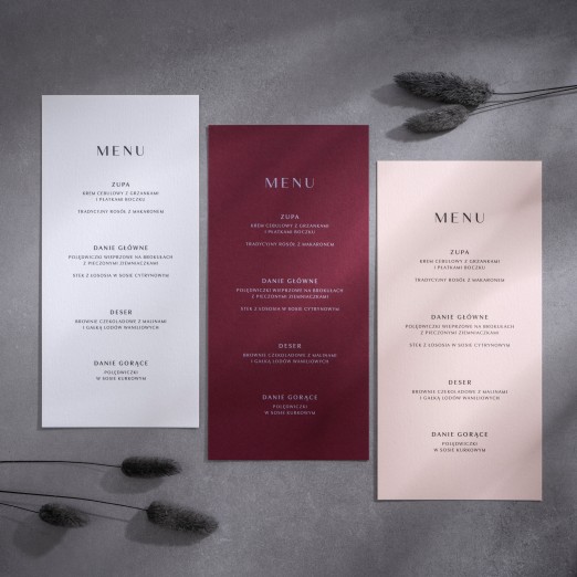 Menu weselne One Moment