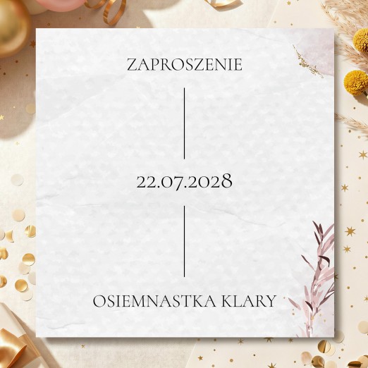Kwadratowe zaproszenia na...