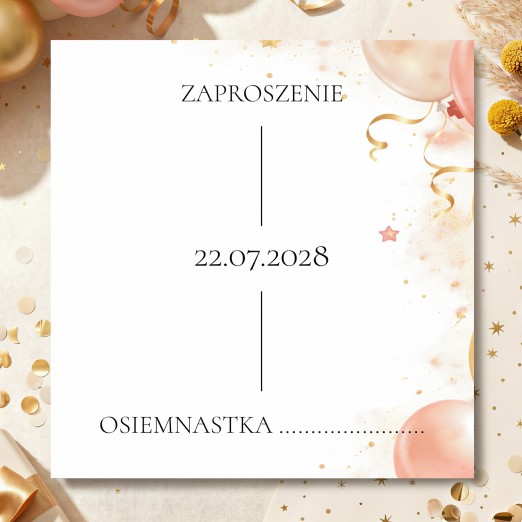 Kwadratowe zaproszenia na...