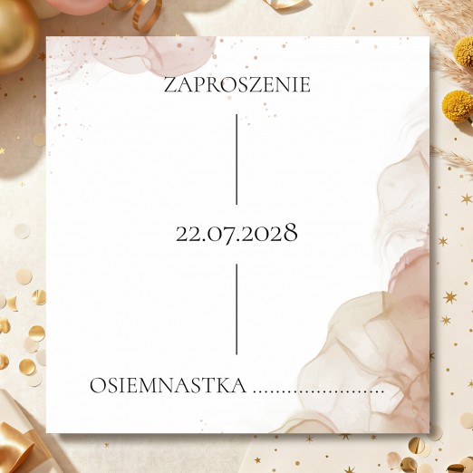 Kwadratowe zaproszenia na...